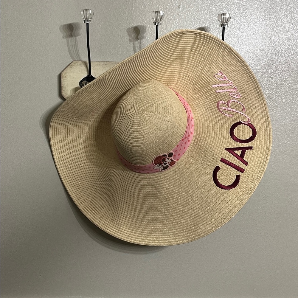 Disney's Epcot World Pavillion Italy Ciao Bella Wide-Brim Sun Hat.